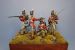 Grenadier Guards Figure Set, Battle of Waterloo 1815 with four 75mm figure fine scale model kits produced by Hawk Miniatures