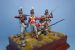 Front Grenadier Guards Figure Set, Battle of Waterloo 1815 with four 75mm figure fine scale model kits produced by Hawk Miniatures