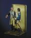 Right side General George Washington talking to Major Benjamin Tallmadge, about the Culper Spy Ring, 1778 a 75mm figure fine scale model kit produced by Hawk Miniatures