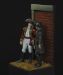 Right Major John André talking to Abraham Woodhull, about the War of Independance, 1778 a 75mm figure fine scale model kit produced by Hawk Miniatures